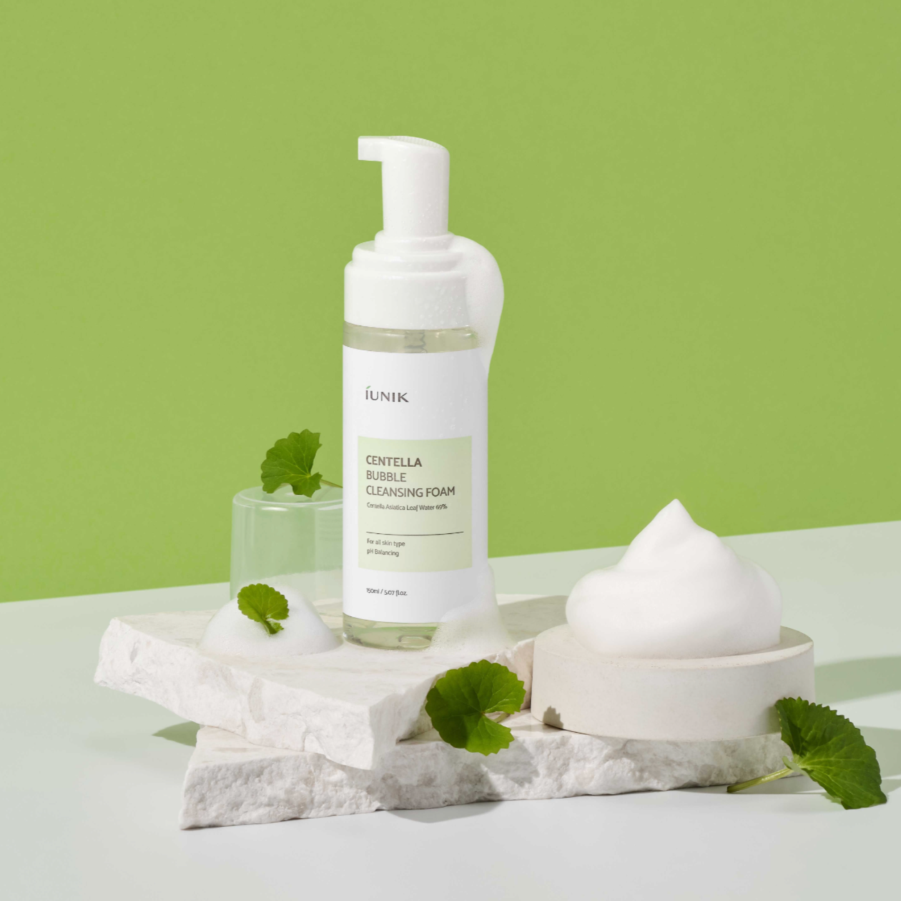 IUNIK Centella Bubble Cleansing Foam